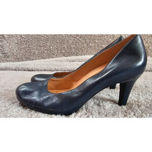 Naturalizer‎ Contour Women's Navy Blue Leather Pumps Shoes Size 9.5 EU 39.5